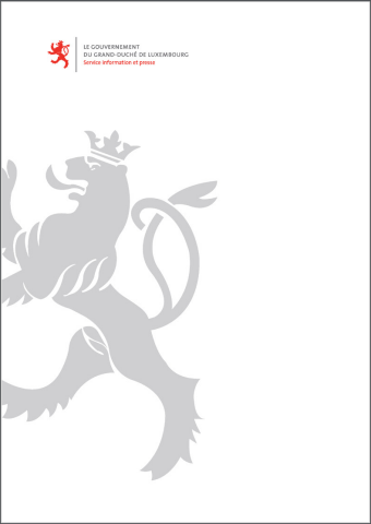 Logo and halftone lion bleed