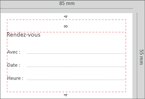 Appointment card verso