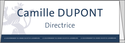 Name plates for press conference 1