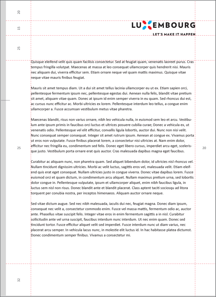 Continuation of letter with nation branding logo  "Let's make it happen"