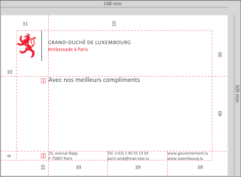 Cartes de correspondance  ambassade 1