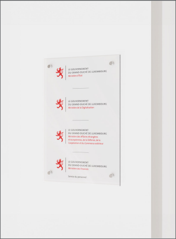 Panel with multiple logos